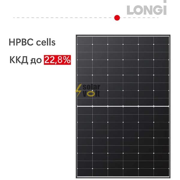 Сонячна батарея LONGI HPBC Hi-MO6 LR5-54HTH 445Вт LR5-54HTH фото