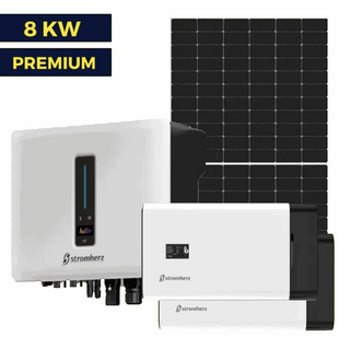 Гібридна сонячна станція на 8 кВт Premium | Stromherz 8 kw | Ulica 550W | Stromherz 6,9 kWh 3002 фото