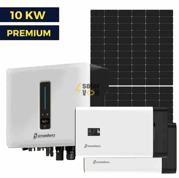 Гібридна сонячна станція на 10 кВт Premium | Stromherz 10 kw | Ulica 550W | Stromherz 6,9 kWh 3003 фото