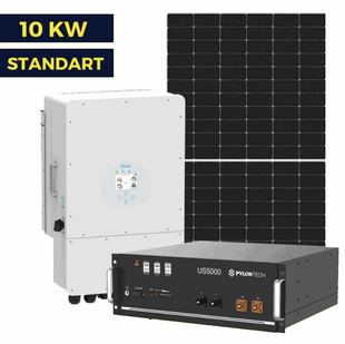 Гібридна сонячна станція на 10 кВт Standart Deye 10 kw | LP Longi 450W 9004 фото