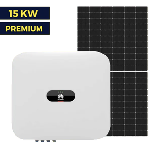 Мережа сонячна станція на 15 кВт Premium | Huawei 15 kw | Risen 550W 4002 фото