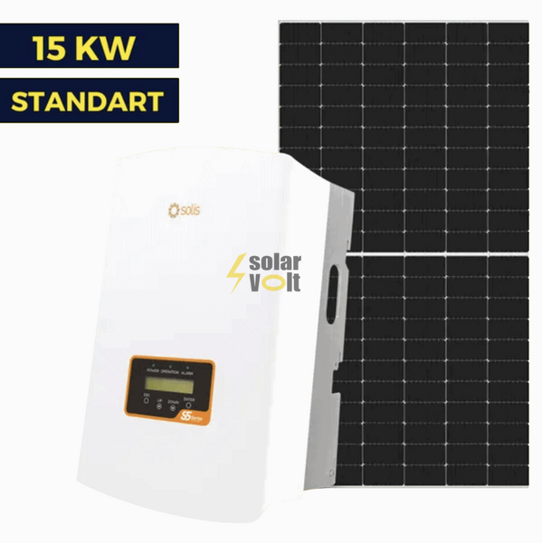 Мережа сонячної станції на 15 кВт Standart | Solis 15 kw | LP Longi 425W 4005 фото