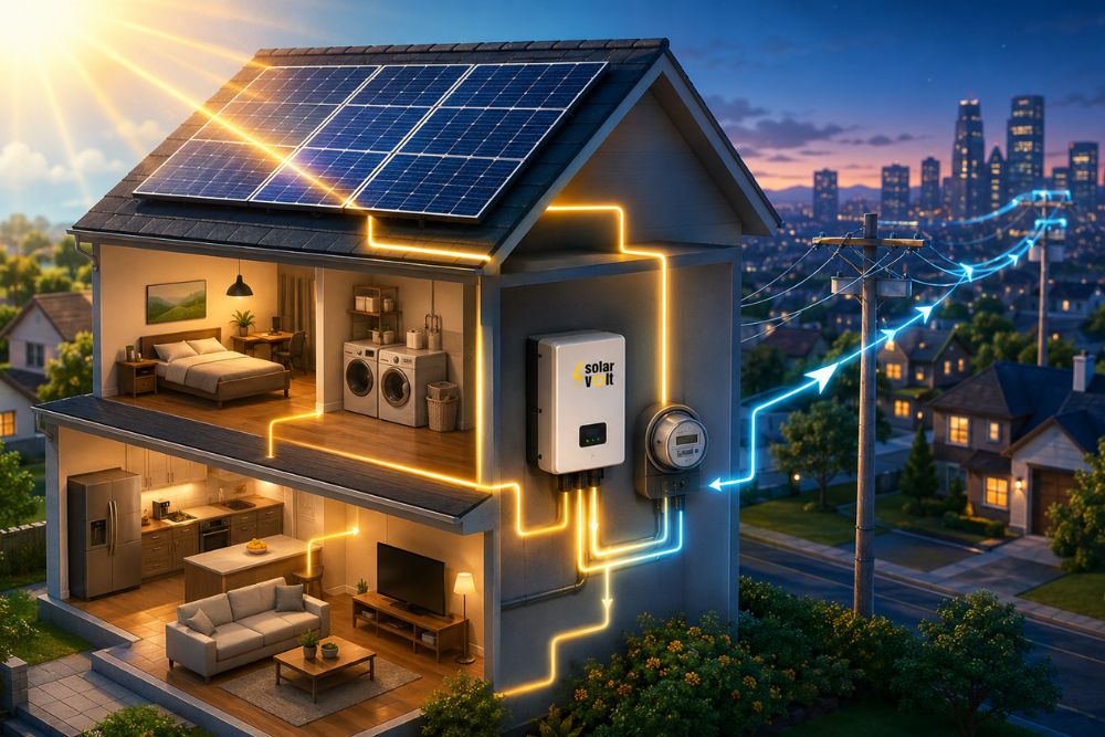 Однофазные и трехфазные сетевые инверторы Solar Volt